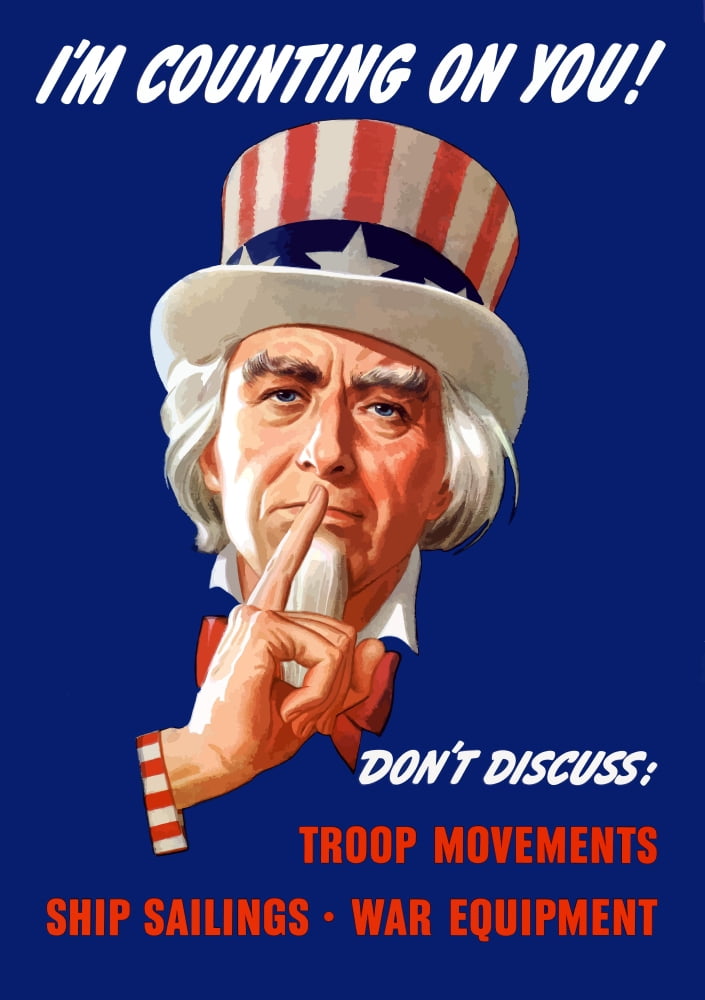 Digitally war propaganda poster Canvas Art - John ParrotStocktrek Images (24 x 34)