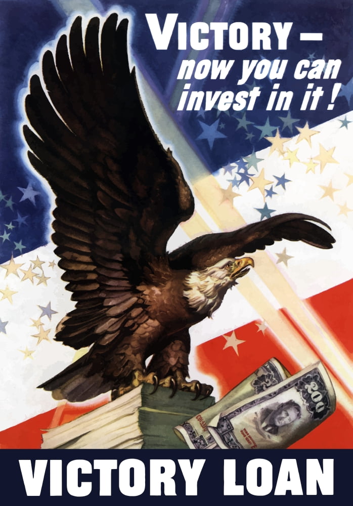 Digitally war propaganda poster Canvas Art - John ParrotStocktrek Images (24 x 34)