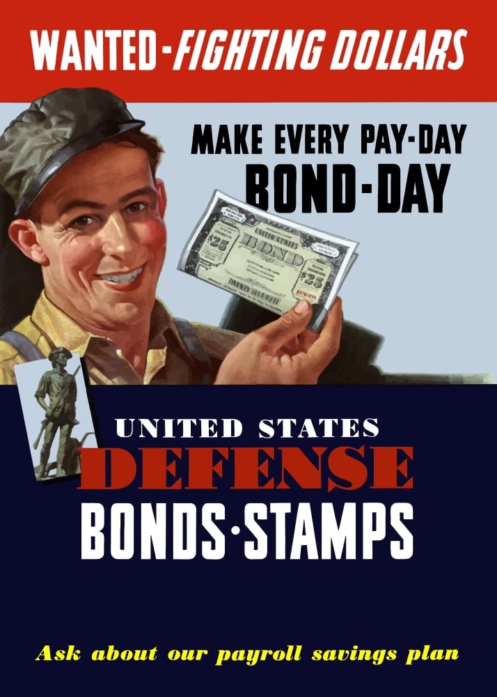Digitally war propaganda poster Canvas Art - John ParrotStocktrek Images (24 x 34)