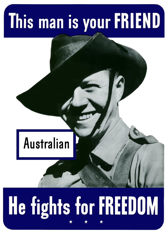 Digitally war propaganda poster Canvas Art - John ParrotStocktrek Images (24 x 34)