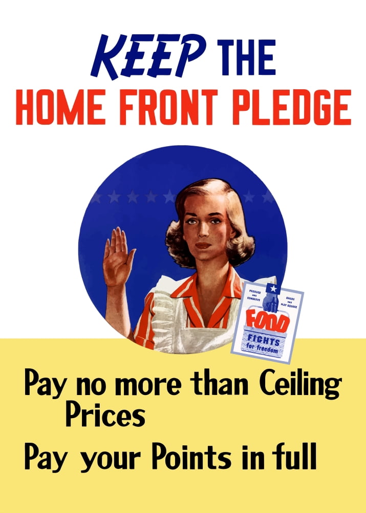 Digitally war propaganda poster Canvas Art - John ParrotStocktrek Images (24 x 34)