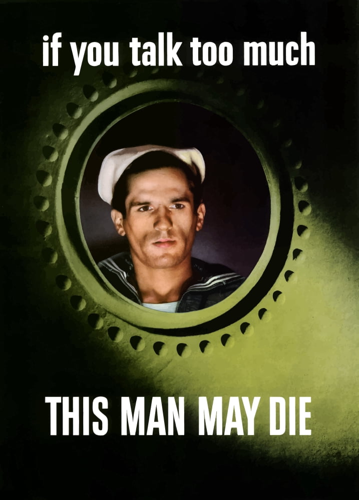 Digitally war propaganda poster Canvas Art - John ParrotStocktrek Images (24 x 34)