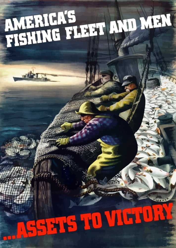 Digitally war propaganda poster Canvas Art - John ParrotStocktrek Images (24 x 34)