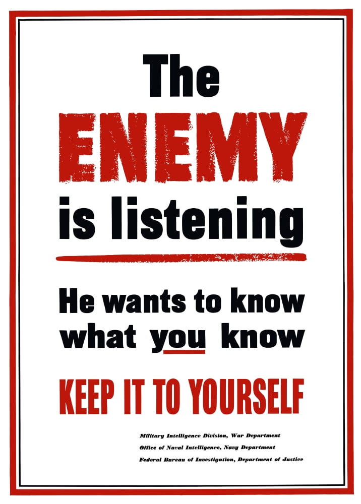 Digitally war propaganda poster Canvas Art - John ParrotStocktrek Images (24 x 34)