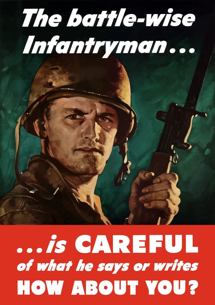 Digitally war propaganda poster Canvas Art - John ParrotStocktrek Images (24 x 34)