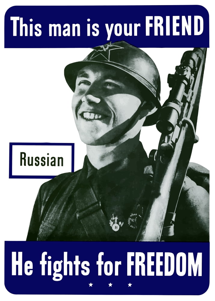 Digitally war propaganda poster Canvas Art - John ParrotStocktrek Images (24 x 34)
