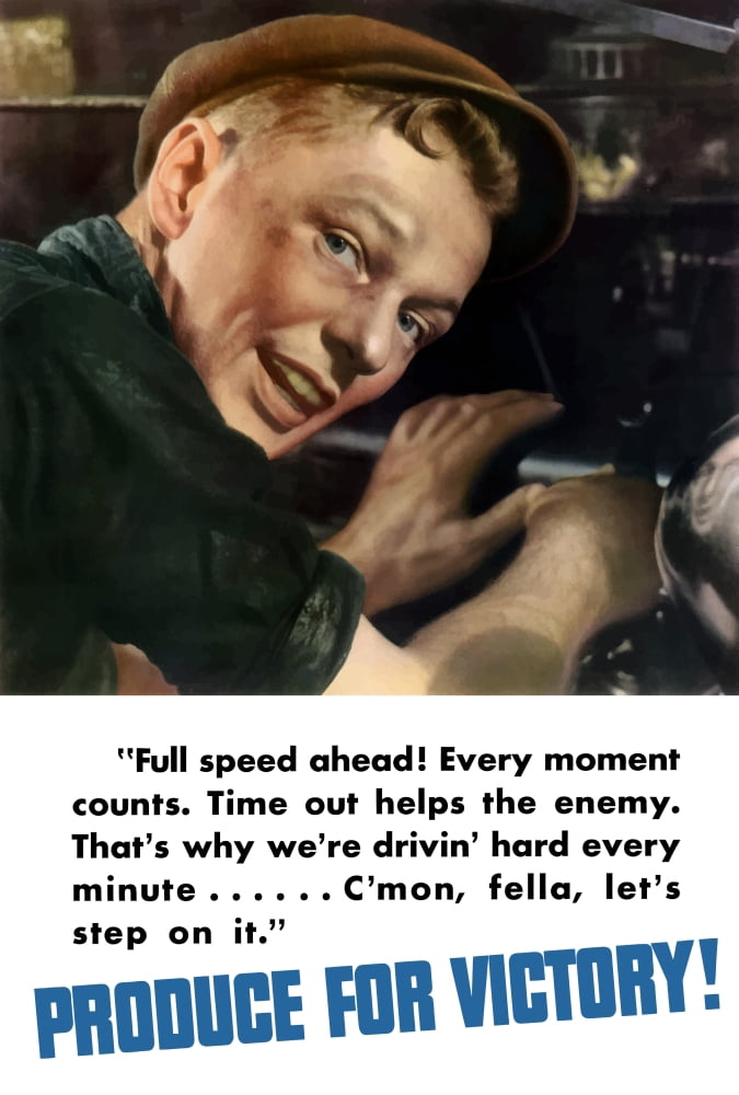 Digitally war propaganda poster Canvas Art - John ParrotStocktrek Images (24 x 35)