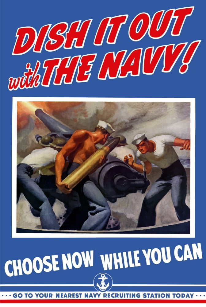 Digitally war propaganda poster Canvas Art - John ParrotStocktrek Images (24 x 35)