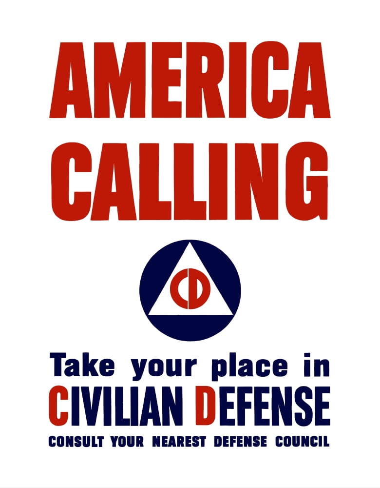 Digitally restored war propaganda poster Canvas Art - John ParrotStocktrek Images (25 x 32)