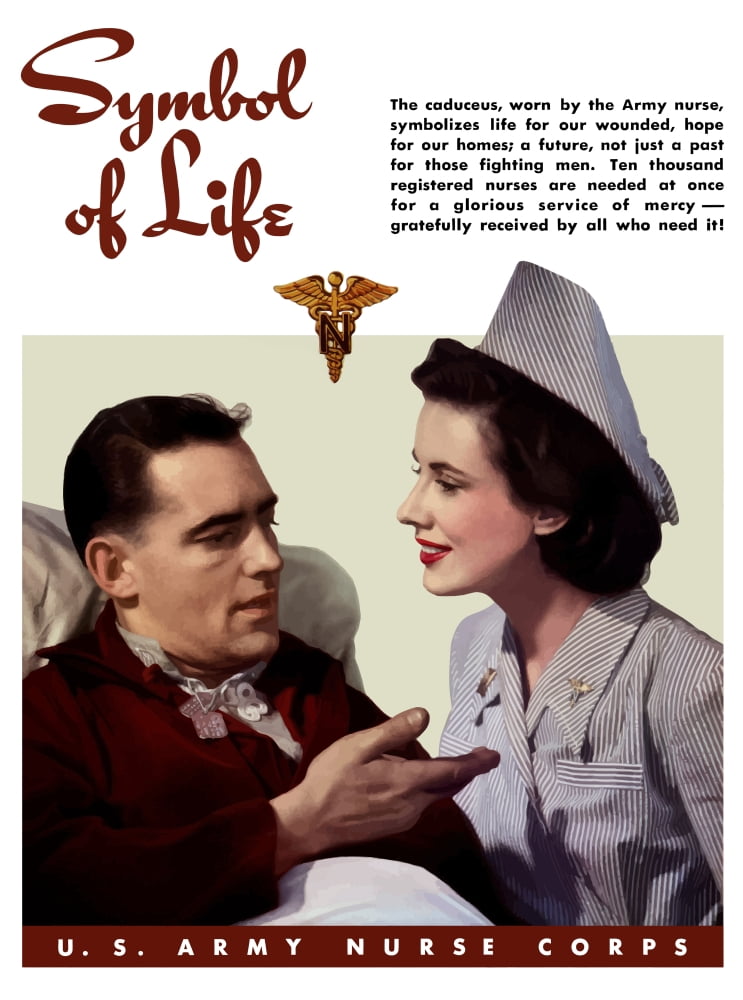 Digitally war propaganda poster Canvas Art - John ParrotStocktrek Images (25 x 33)
