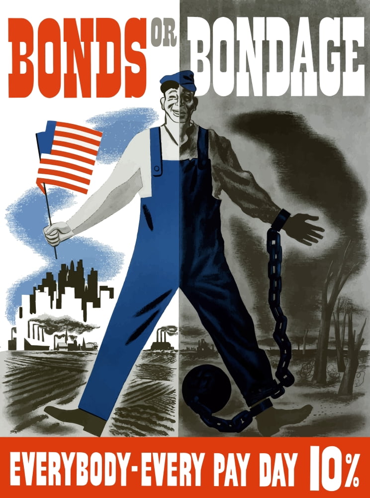 Digitally war propaganda poster Canvas Art - John ParrotStocktrek Images (25 x 33)