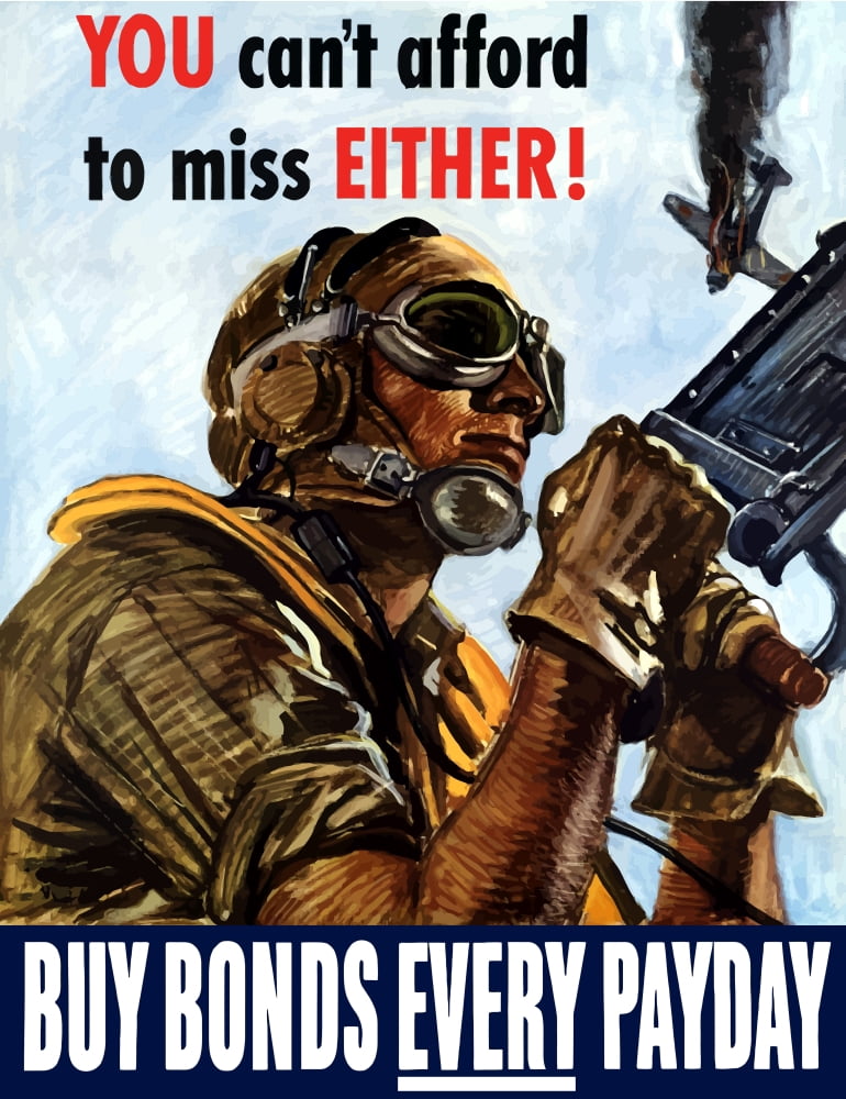 Digitally war propaganda poster Canvas Art - John ParrotStocktrek Images (25 x 33)