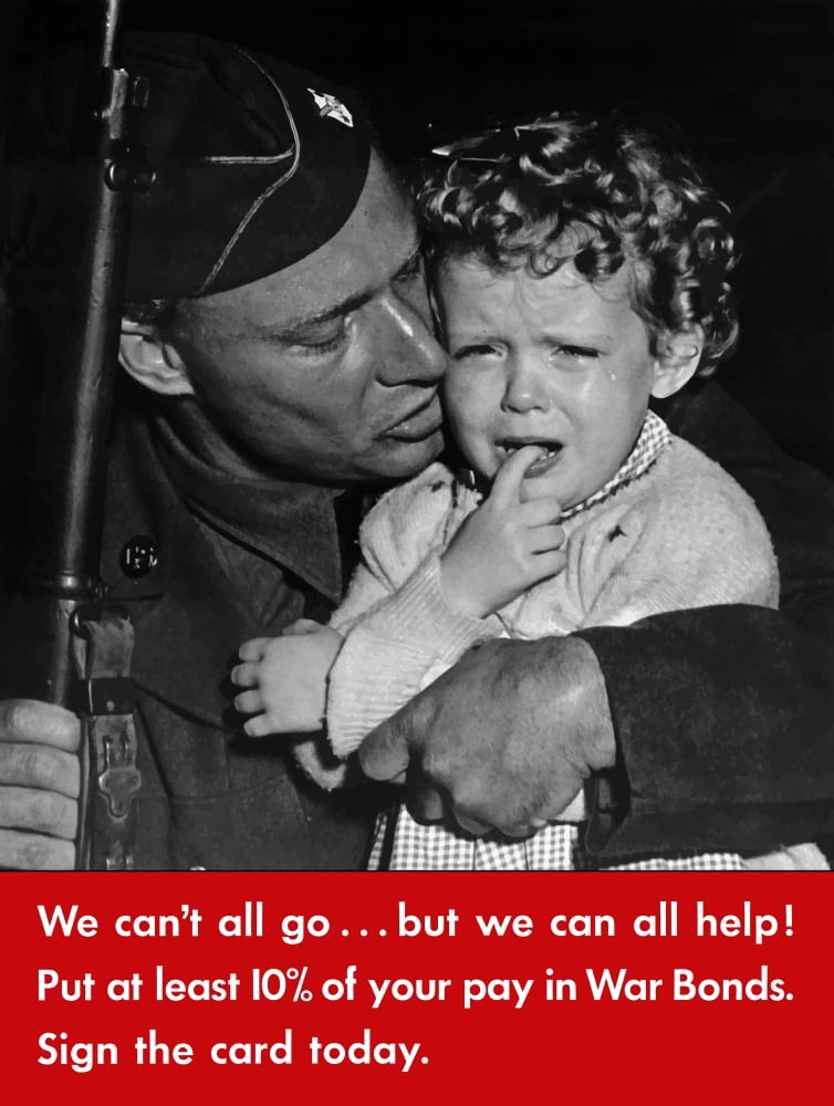 Digitally war propaganda poster Canvas Art - John ParrotStocktrek Images (25 x 33)