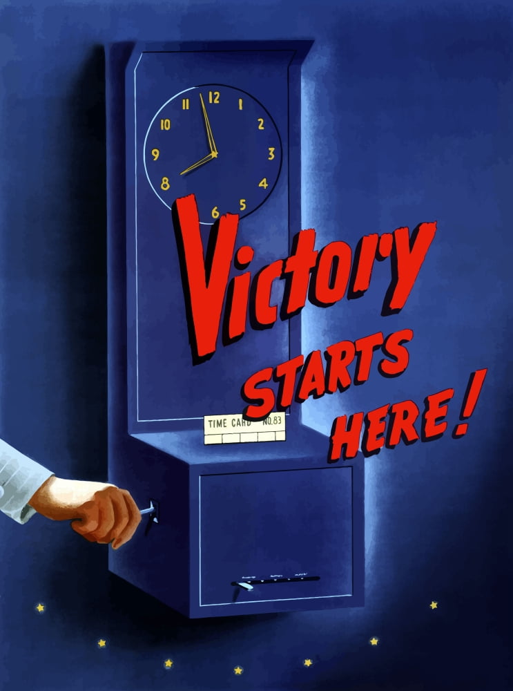 Digitally war propaganda poster Canvas Art - John ParrotStocktrek Images (25 x 33)