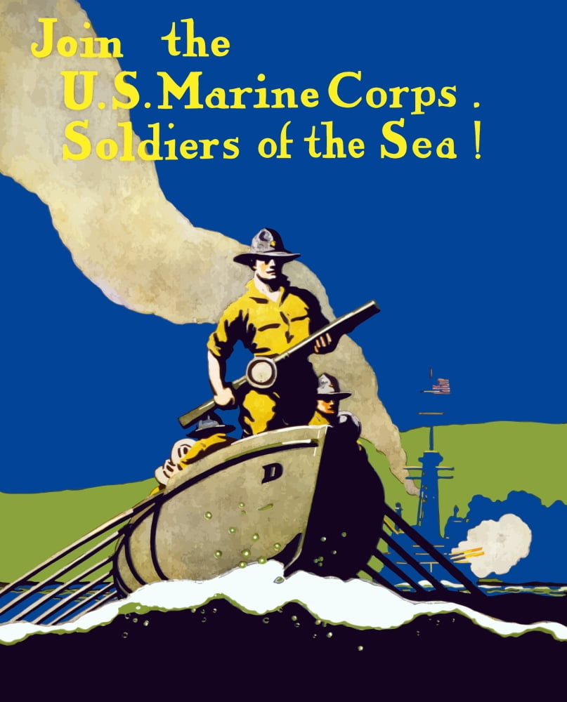 Digitally war propaganda poster Canvas Art - John ParrotStocktrek Images (26 x 32)