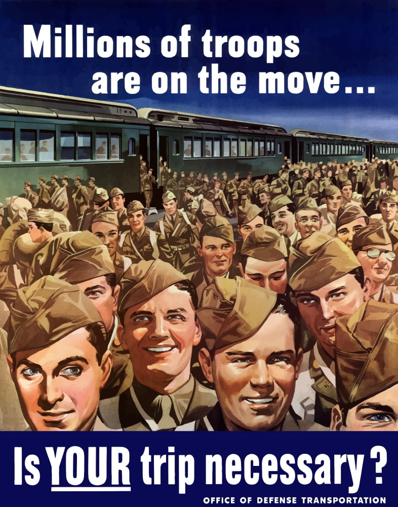 Digitally war propaganda poster Canvas Art - John ParrotStocktrek Images (26 x 32)