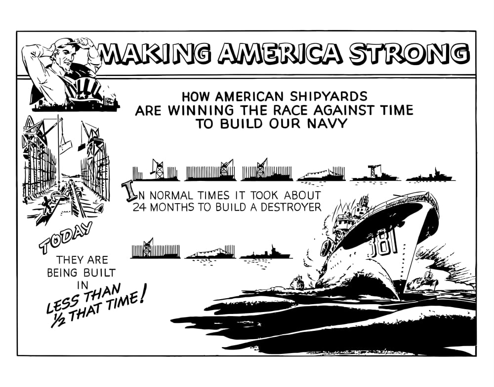 Digitally war propaganda poster Canvas Art - John ParrotStocktrek Images (32 x 26)