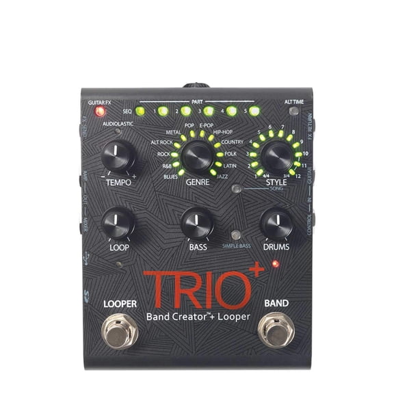 Digitech TRIOPLUS-U Trio Plus Band Creator & Looper Guitar Pedal