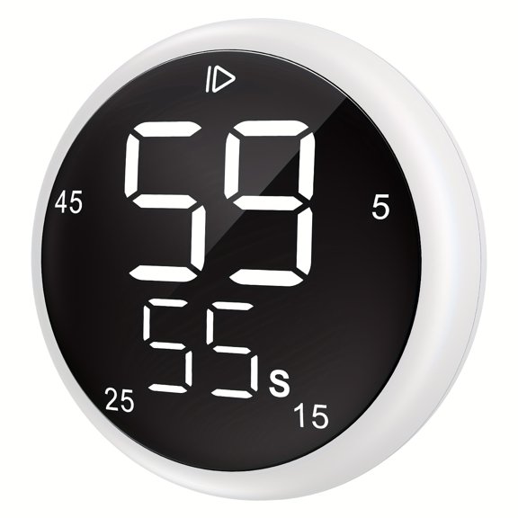Digitial Kitchen Timer, Smart Productivity Countdown With Magnetic, Desk Timer In Classroom, ADHD For Kids, With 5 15 25 45Mins Shortcut Setting