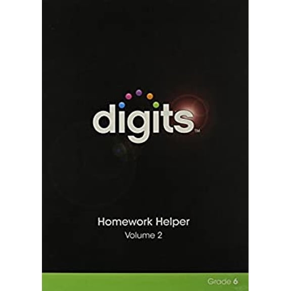 Pre-Owned Digits Homework Helper Volume 2 Grade 6 (Hardcover) 0133276309 9780133276305