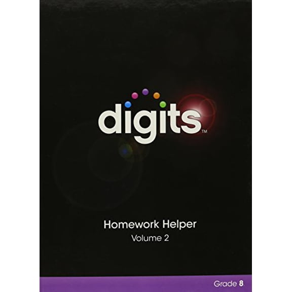 Pre-Owned Digits Homework Helper Volume 2 Grade 8 (Hardcover) 0133276341 9780133276343