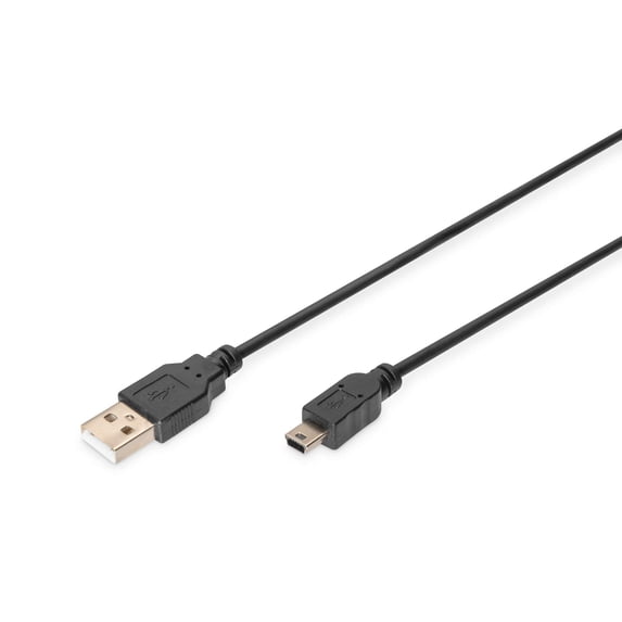 Digitus Assmann Electronic ak-300130-010-s Black USB A (Male) // USB Mini B (St) // (Predecesso