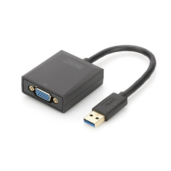 Digitus USB 3.1 Gen 1 Graphics Adaptor, black, DA-70840, 5V USB3.0 to VGA Adapter Single