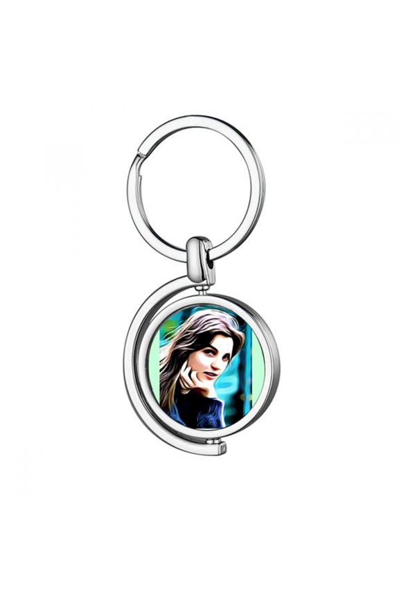 Dignified Sedate Elegance Splendid Rotating Keychain Metal Keyring Holder