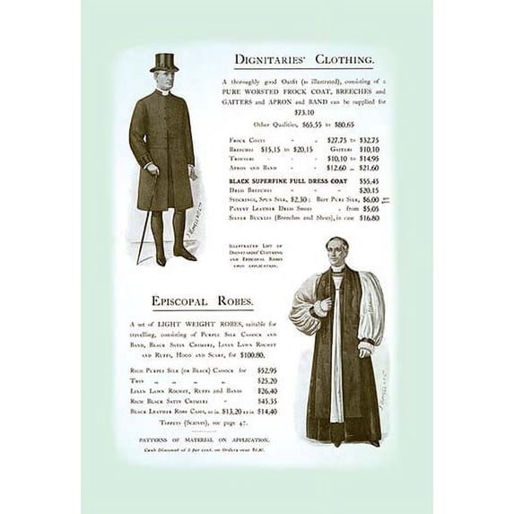 Dignitaries' Clothing Fine art canvas print (20" x 30")