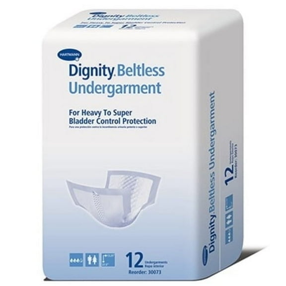 Dignity Beltless Undergarments, 13-1/2x26-1/2 Inch, Heavy Protection-Pack of 12