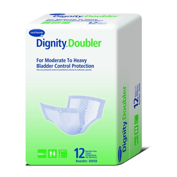 Bladder Control Pad Dignity 24 Inch Length Moderate Absorbency Polymer X-Large Unisex Disposable
