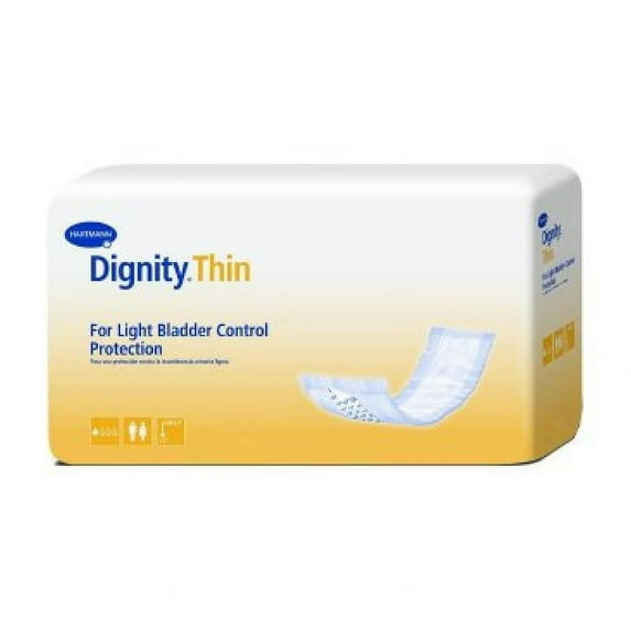 Dignity Thin Bladder Control Pad, Unisex, Light Absorbency, Medium (3.5 Inches x 12 Inches), 180 Count