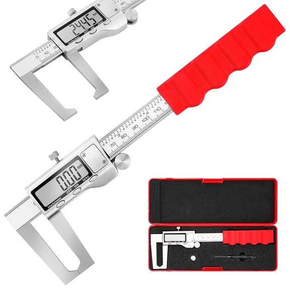 Digtal Caliper Disc Brake Rotor Micrometer Digital Measuring Tool for Brake, Calipers 6 inch with LCD Display, Unit Conversion, Storage Case, Extra Battery