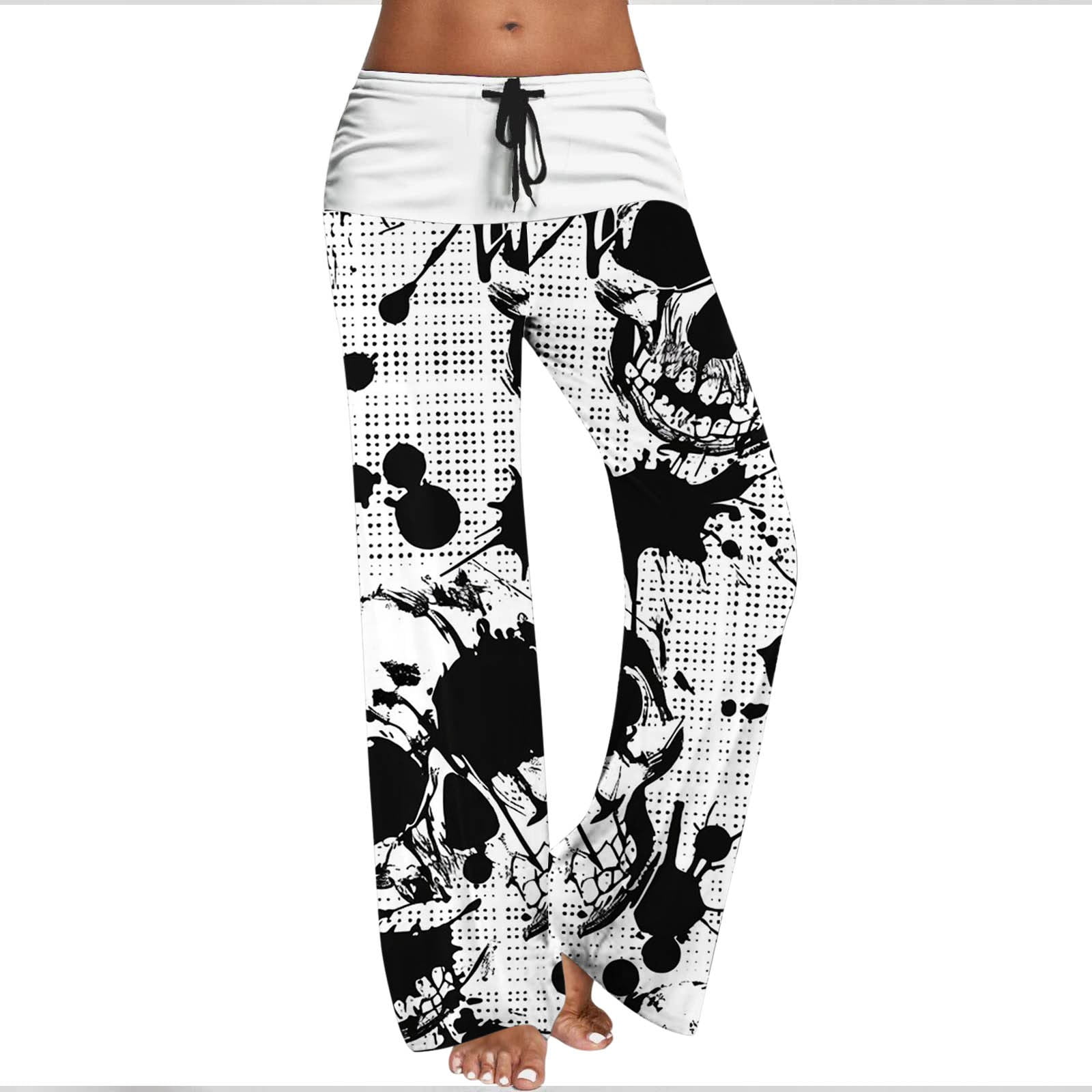 Dihao Halloween Drawstring Sweatpants for Women Plus Size Womens