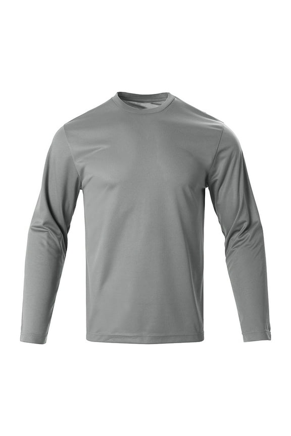 Men Long Sleeve Tee Shirts Uv Protection Quick Dry Athletic Running Breathable Workout Performance Work T Shirt Long Sleeve Tee Shirts for Men S-3 Xl - Men's Longsleeve Casual Work T-Shirts