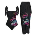 thumbnail image 1 of Dihao One Piece Swimsuit for Women Clearance Plus Size Women'S 2024 Trendy Swimsuit Tummy Control Bathing Suit Bikini Lace Up Swimsuit with Long Skirt Chiffon Two-Piece Set, 1 of 4