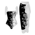 thumbnail image 1 of Dihao Swimsuit for Women Clearance Plus Size Women'S Swimsuit One-Piece Swimsuit Bikini Lace Up Swimsuit with Long Skirt Chiffon Two-Piece Set, 1 of 4