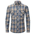 thumbnail image 1 of Dihao Western Shirts for Men With Snap Buttons Regular Fit Plaid Mens Long Sleeve Shirts Casual, 1 of 4