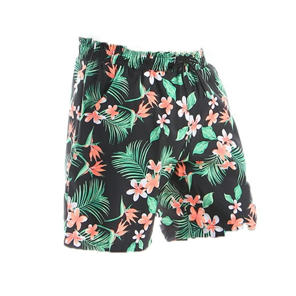 Dihao george Swim Trunks for Men Clearance Men's Fashion Hawaiian Style Print Swim Shorts Conservative Swim Trunks