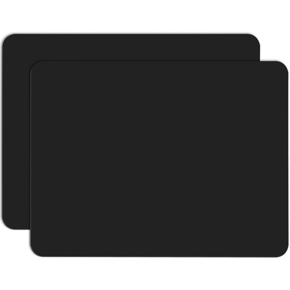 Dihmpor 2 Pack Silicone Crafting Mats, 15.7" x 11.8" Silicone Mat for Crafts, Large Heat Resistant Sheet for Jewelry Casting, Epoxy Resin, Painting, Counter Table Protector, Placemat, Nonstick, Black