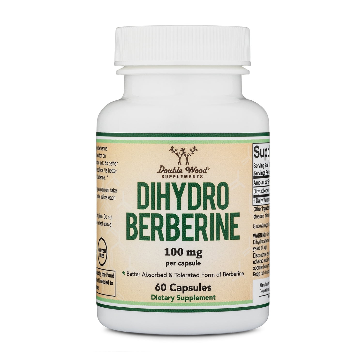 Dihydroberberine, Supports Heart & Vessels, 60 Capsules, Double Wood Supplements