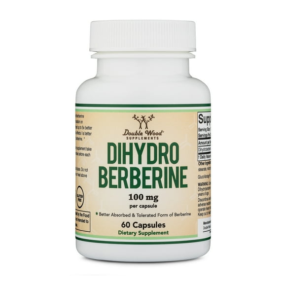 Dihydroberberine, Supports Heart & Vessels, 60 Capsules, Double Wood Supplements