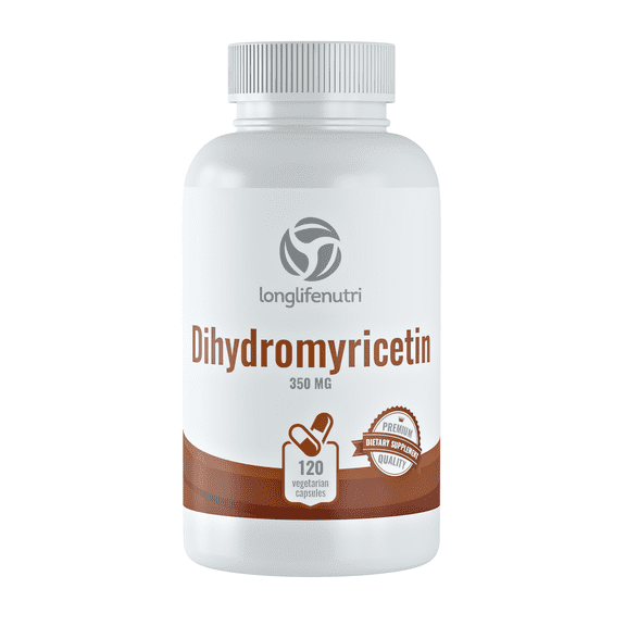 LongLifeNutri Dihydromyricetin 350 mg - 120 Vegetarian Capsules for Liver Health