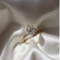 thumbnail image 1 of Diiro 2 Ct Pear Cut Solitaire Engagement Ring for Women, 10K Vermeil Yellow Gold Ring, Moissanite Diamond Ring, Classic Promise Wedding Ring, 1 of 4
