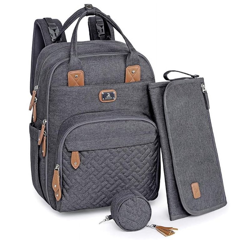 Diaper Bag Backpack with Portable Changing Pad, Pacifier  display picture 2