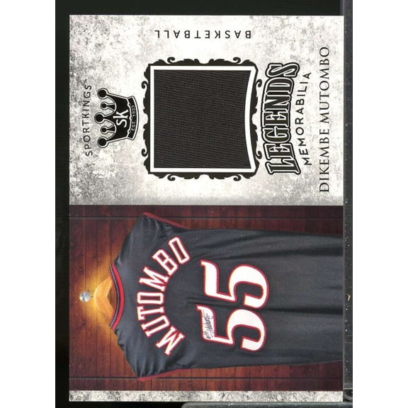 Dikembe Mutombo Card 2018 Sportkings Legends Memorabilia #LSM11