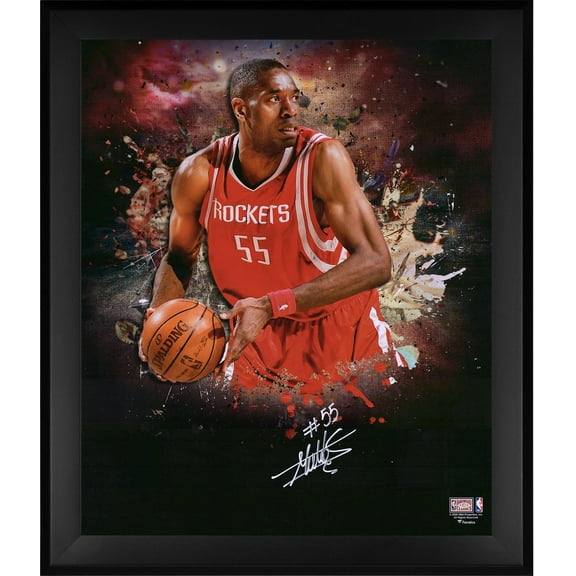 Dikembe Mutombo Houston Rockets Framed Autographed 20" x 24" In Focus Photograph - Fanatics Authentic Certified