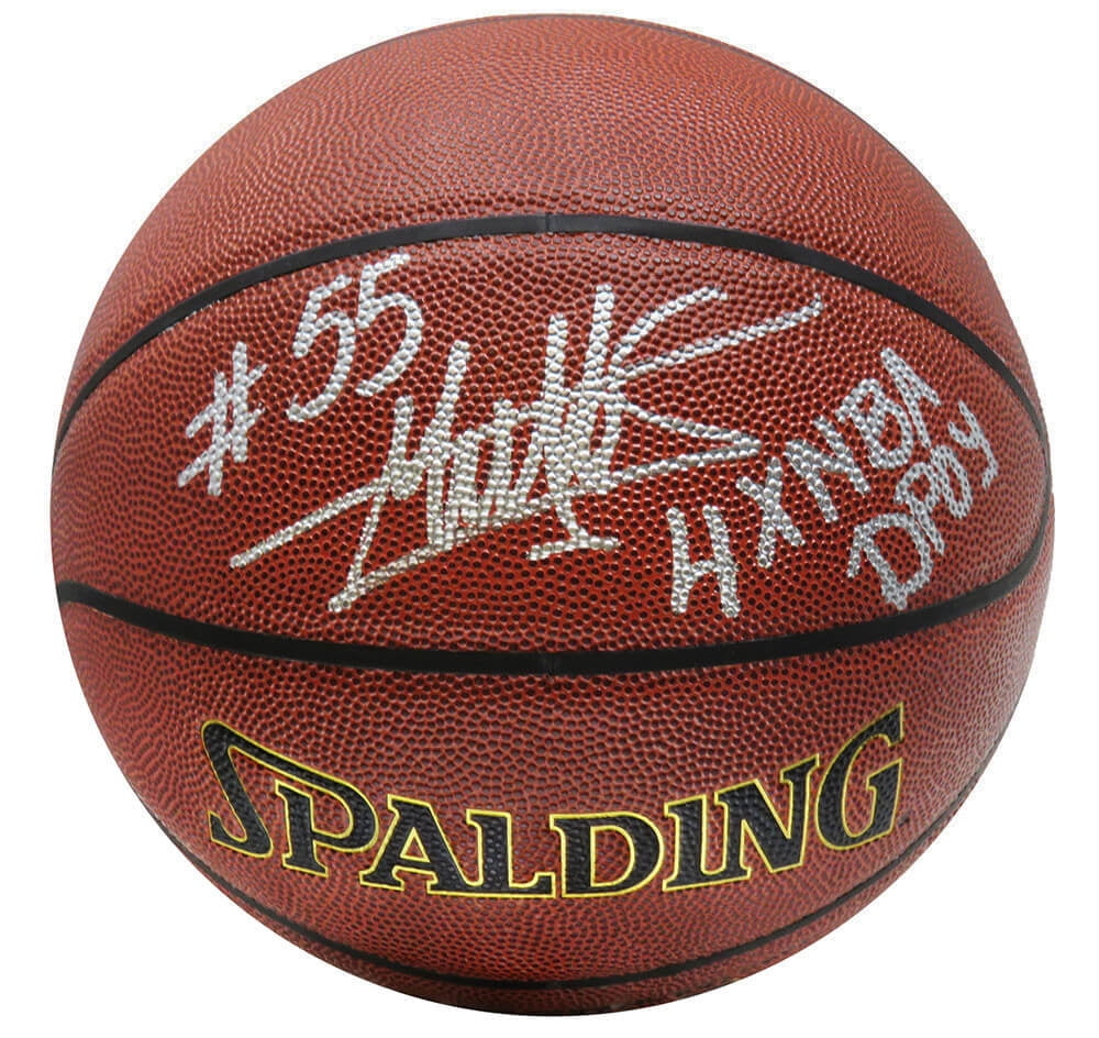 Dikembe Mutombo Signed Spalding Indoor Outdoor NBA Basketball W 4x NBA dikembe-mutombo-signed-spalding-indoor-outdoor-nba-basketball-w-4x-nba