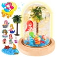 thumbnail image 1 of Dikence Arts and Crafts Kits for 6 Year Old Girls, Kids Gift for Girl Age 7 8 9 10 Light up Mermaid Toys Birthday Present for Girl Boy Kid 11 Year Old DIY Craft Sets Night Light Toy Gifts for Children, 1 of 6