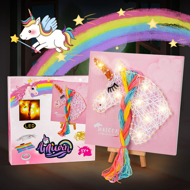 Dikence Craft Kits for 5 6 Years Old Girls, Art for Kids Age 7 8 9 10 Years  Old Birthday Presents for Children Unicorn Gifts for 11 12 Years Old Child